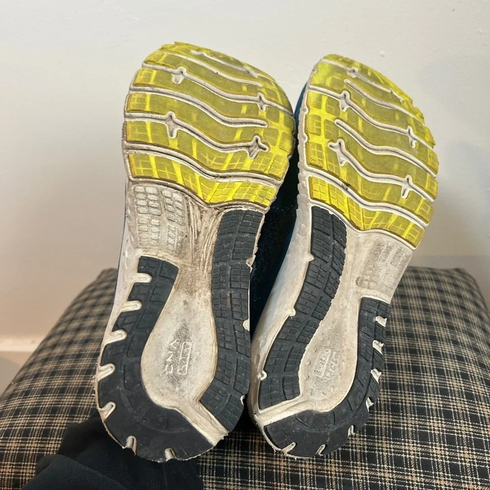 Brooks Glycerin 15‎ Men's Running Shoes Blue Yellow Sz 10.5 Wide
